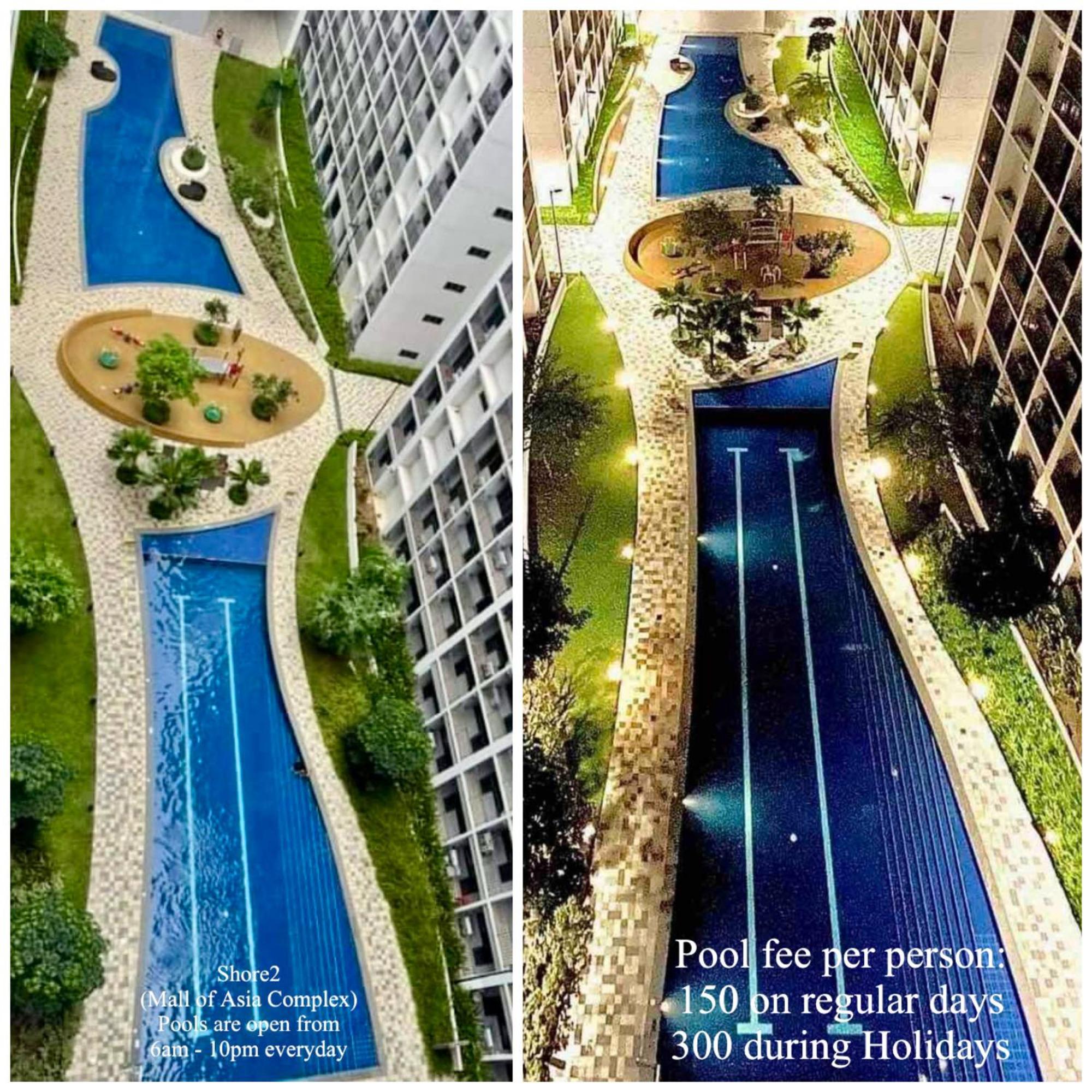 2 Side-By-Side P00L Front Condos, 6 Beds, 2 Cr, 2 Kitchen For 10 Guests At Moa Manila Exteriör bild